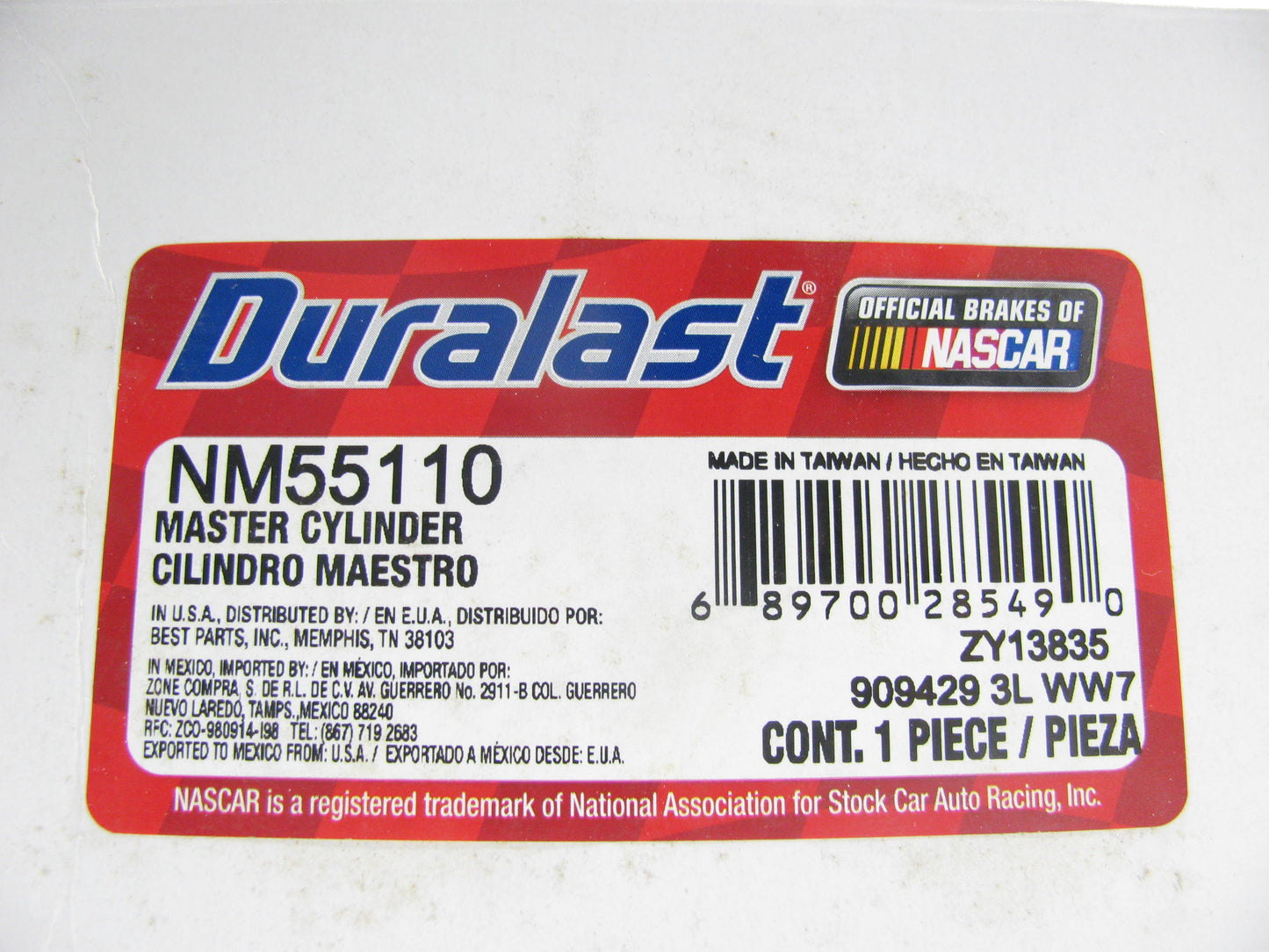 Duralast NM55110 Brake Master Cylinder