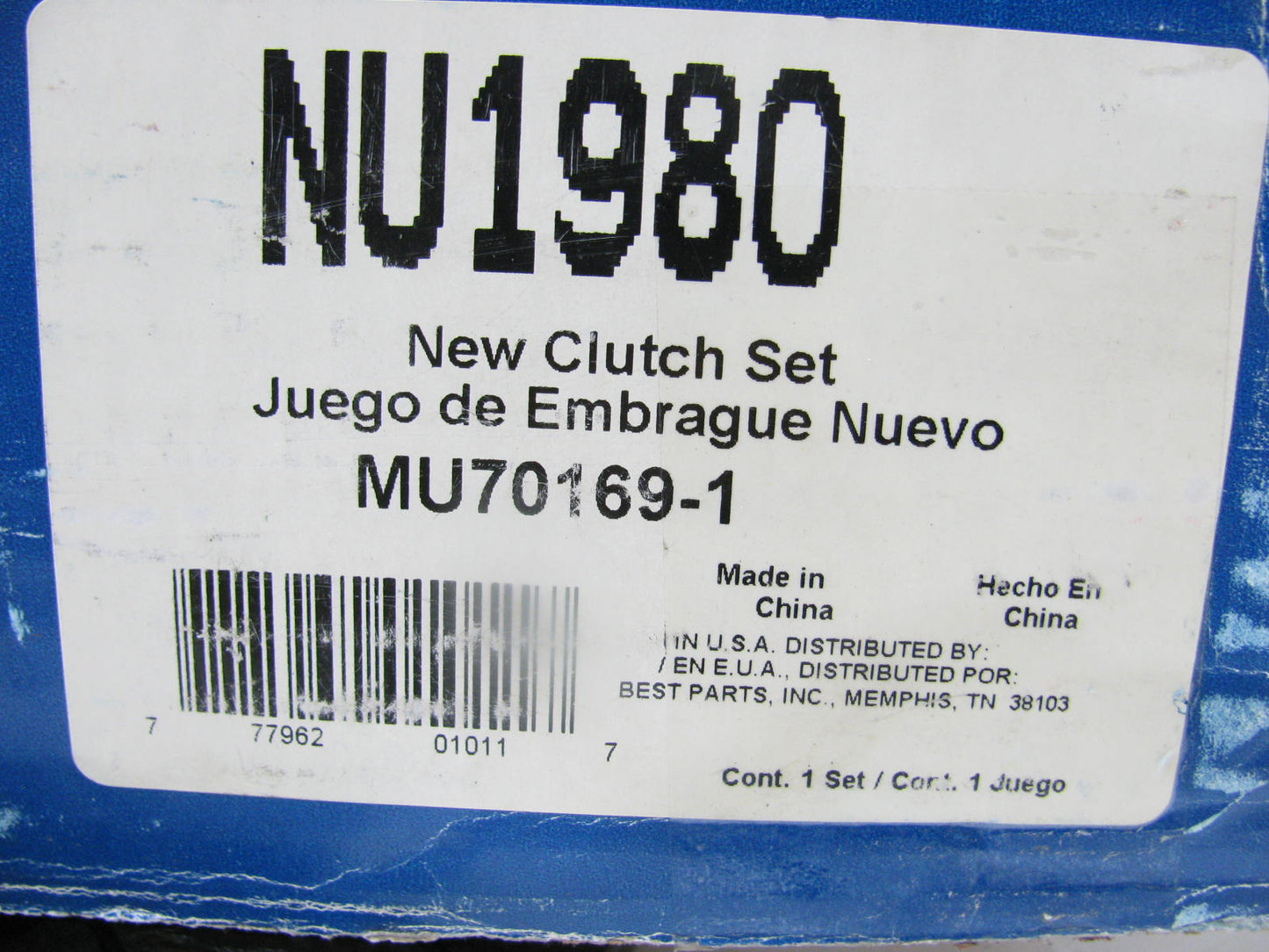 Duralast NU1980 Clutch Kit