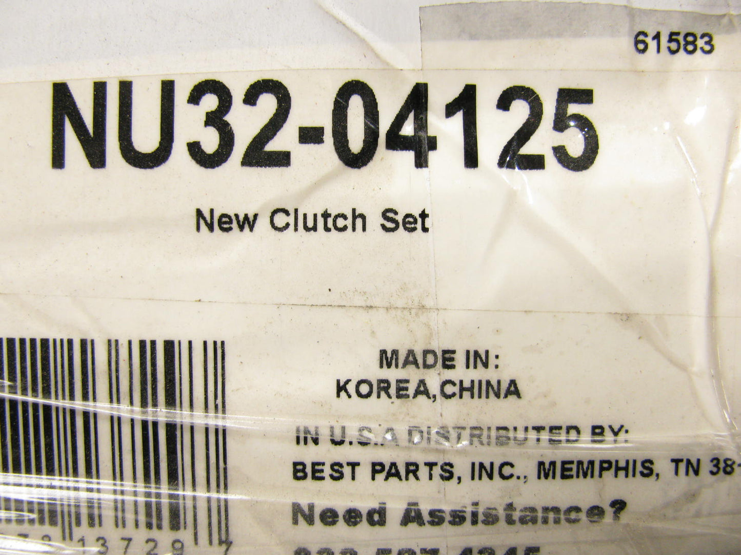 Duralast NU32-04125 Manual Transmission Clutch Kit