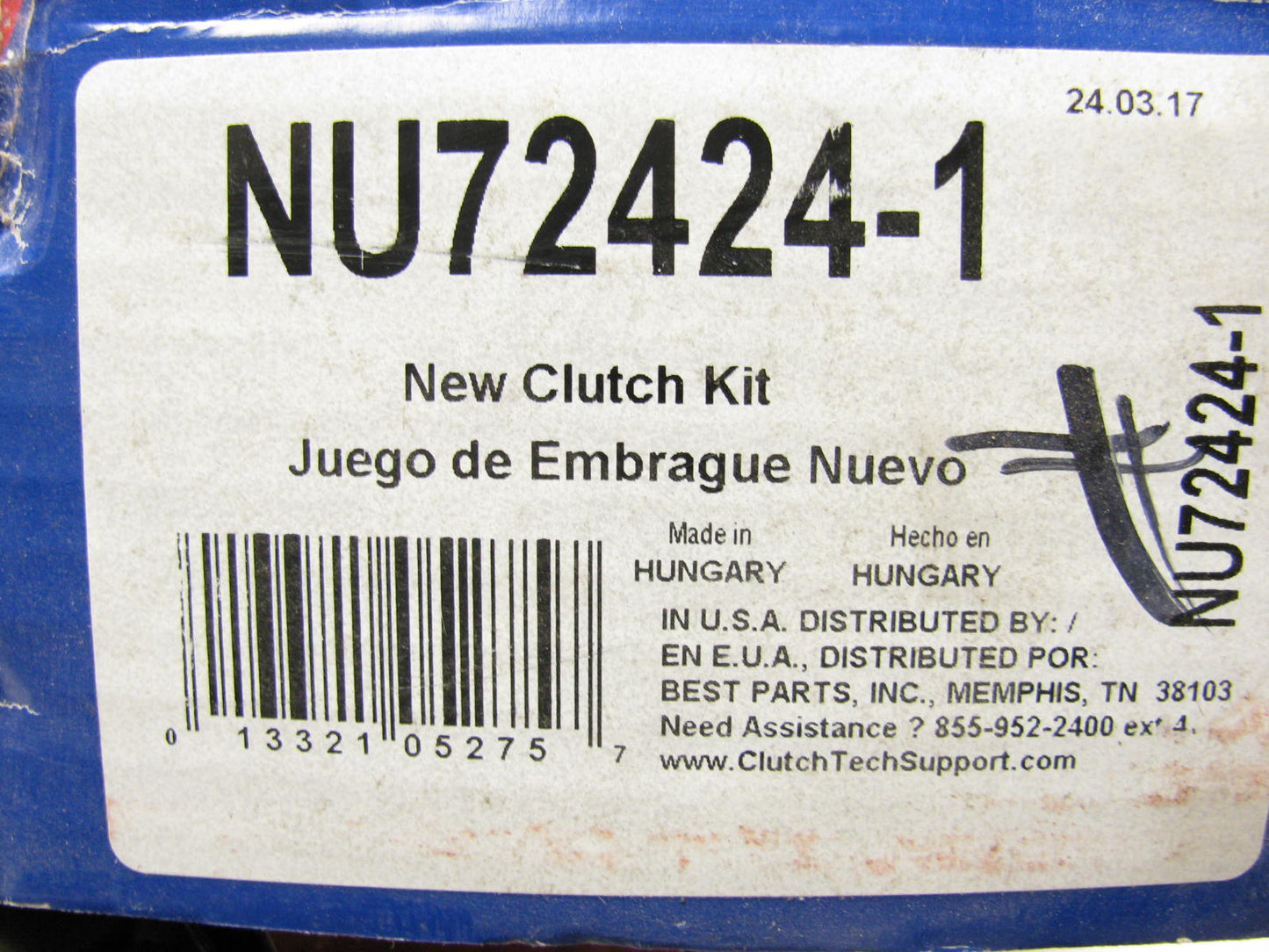 Duralast NU72424-1 Clutch Kit Set For 2004 Volkswagen VW R32 3.2L V6 VR6