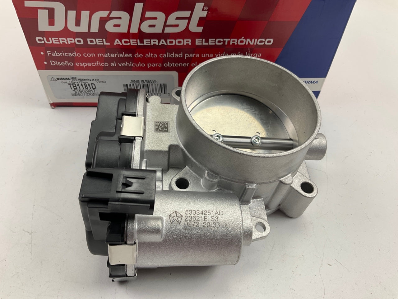 Duralast TB1181D Electronic Throttle Body OEM 53034251AD