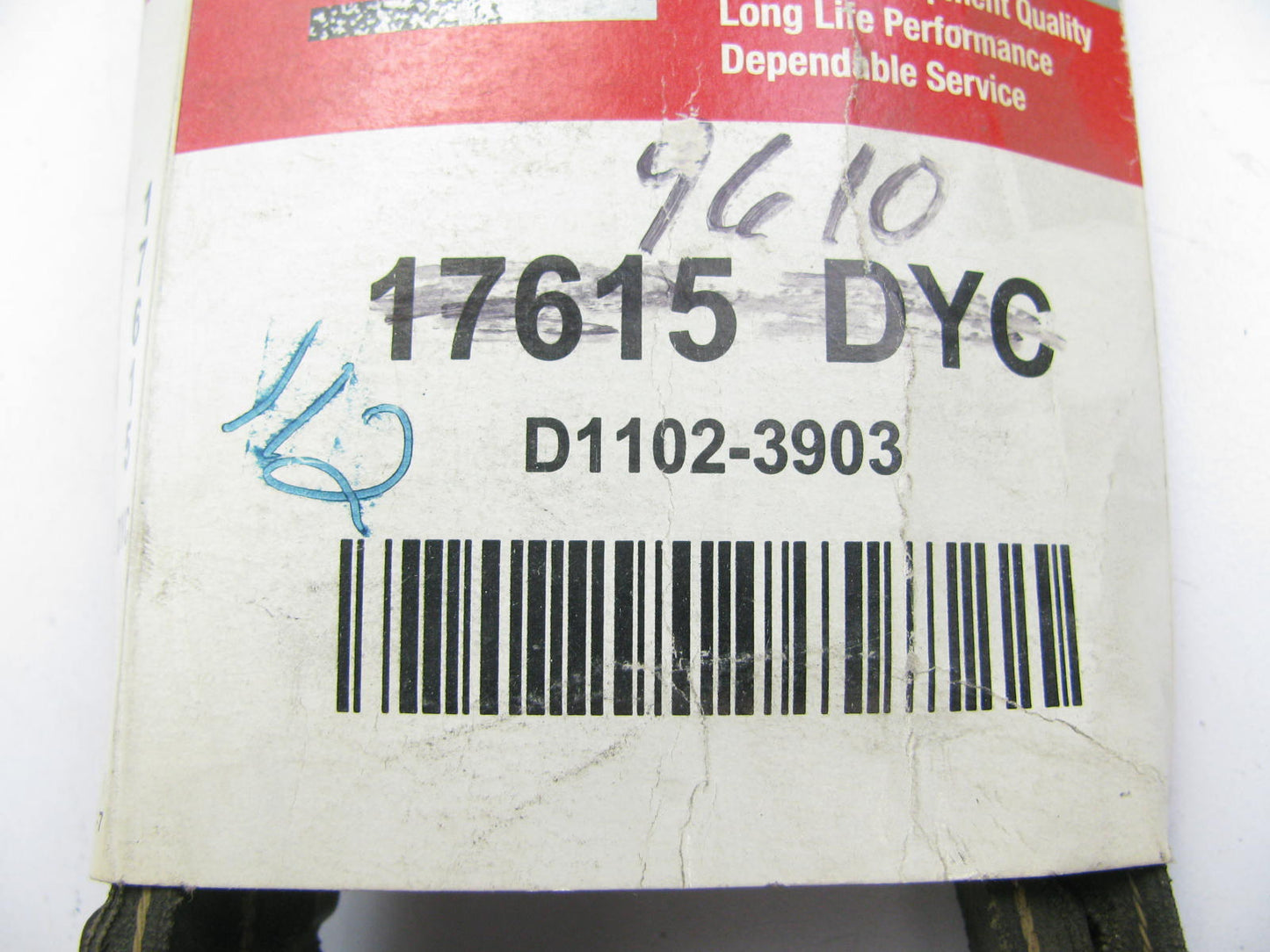 Dynacraft 17615DYC Accessory Drive Belt - 0.50'' X 61.50'' - 36 Degree