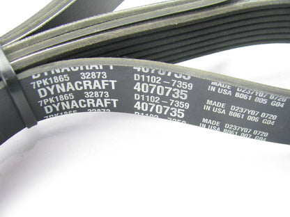 Dynacraft 4070735 Serpentine Belt - 0.98'' X 74.00'' - 7 Ribs
