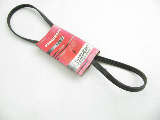 Dynacraft D1102-6307 Serpentine Belt - 0.56'' X 43.50'' - 4 Ribs