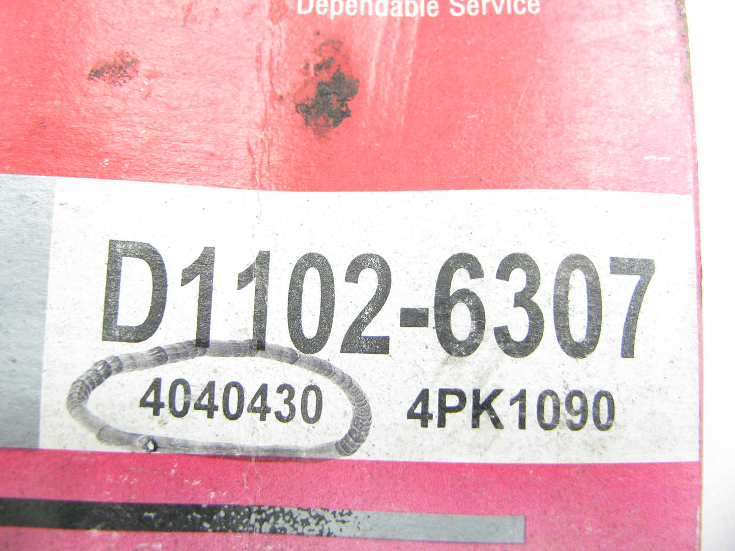 Dynacraft D1102-6307 Serpentine Belt - 0.56'' X 43.50'' - 4 Ribs