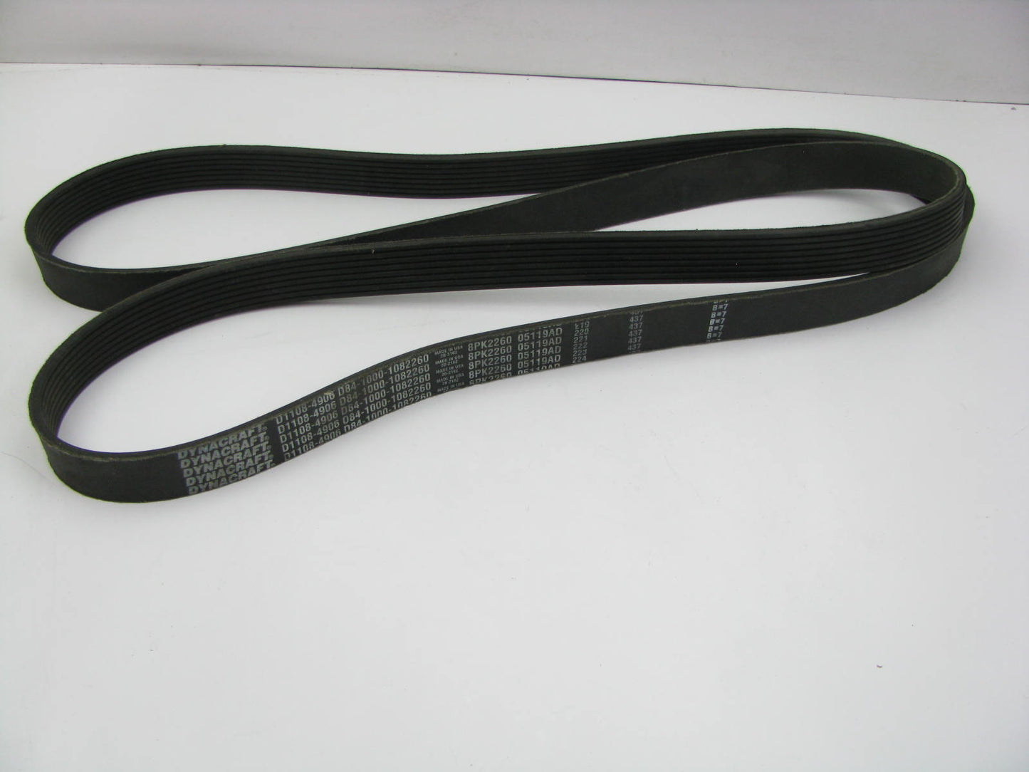 Dynacraft D1108-4906 Serpentine Belt 8PK2260 For 2008 Thomas 8.3L