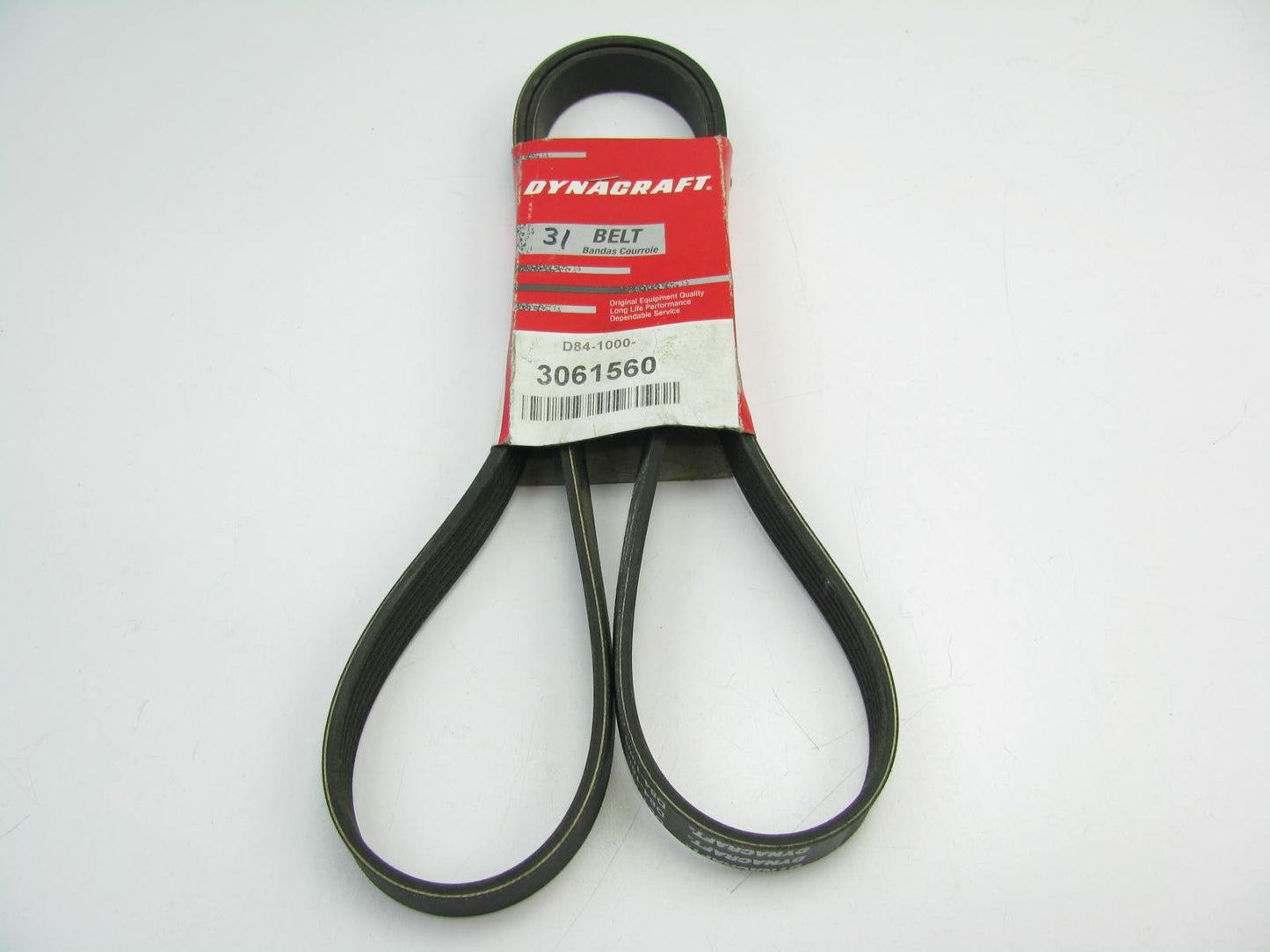 Dynacraft D84-1000-3061560 Serpentine Belt - 0.807'' X 62.076'' - 6 Ribs
