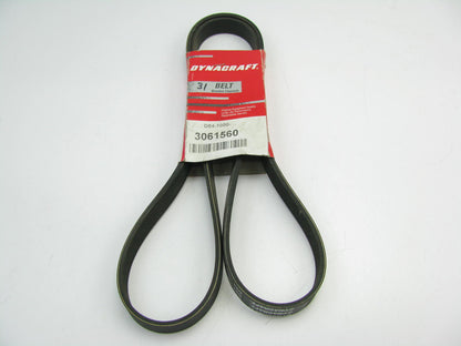 Dynacraft D84-1000-3061560 Serpentine Belt - 0.807'' X 62.076'' - 6 Ribs