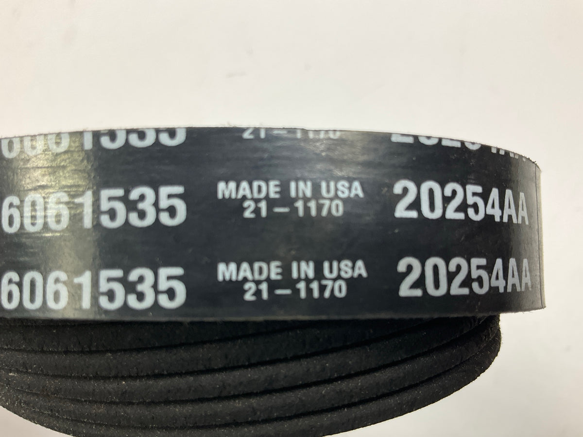 Dynacraft D84-1000-6061535 Serpentine Belt - 0.84'' X 61.00'' - 6 Ribs