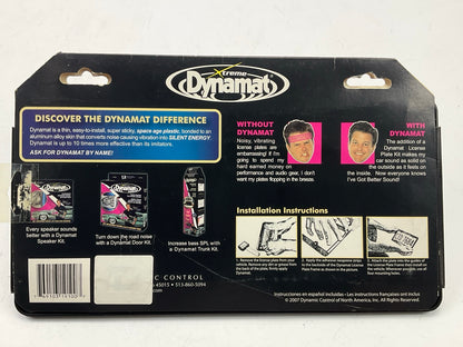 Dynamat Xtreme Car License Plate Kit Sound Deadening Damping 4x10 Sheet & Frame