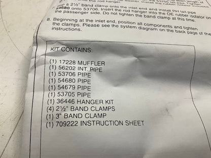 Dynomax 39468 Dual Exhaust System Kit 07-08 Silverado 1500 Extended Cab Std Bed