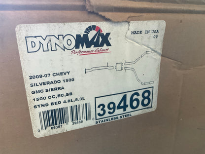 Dynomax 39468 Dual Exhaust System Kit 07-08 Silverado 1500 Extended Cab Std Bed