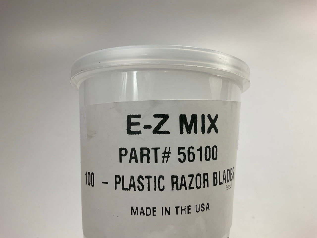 E-z Mix 56100 Plastic Razor Blades, Pack Of 100
