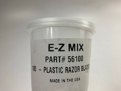 E-z Mix 56100 Plastic Razor Blades, Pack Of 100