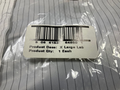 E-Z Mix 64850W White Carbon Fiber Thread Lab Coat W/ Detachable Hood (X-Large)