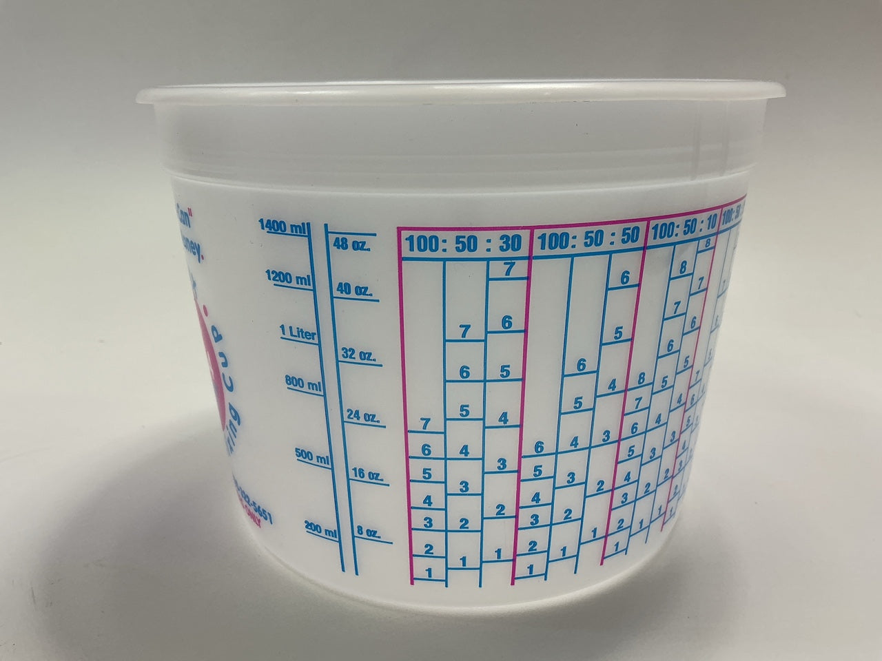 E-Z Mix 70064 2-Quart Plastic Mixing Cups, Box Of 50 Cups