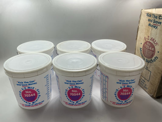 E-Z Mix 70544 4.25 Gallon Mixing Buckets With Lids ( 6 Pieces )