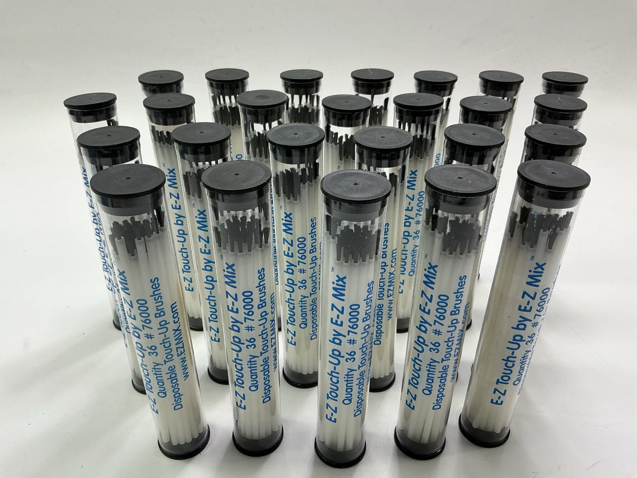 E-Z Mix 76000 E-Z Touch Up Brushes (36 Brushes / Tube) - 25 Tubes Total