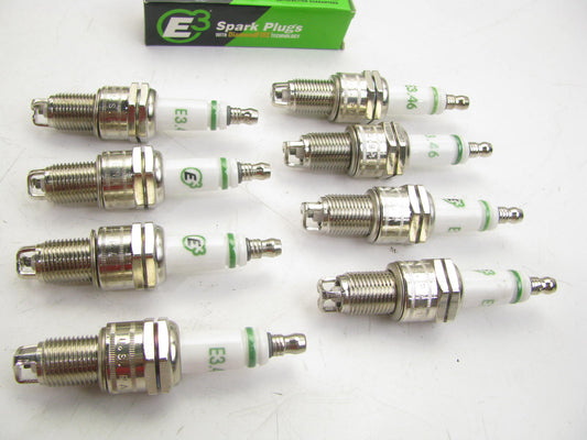 (8) E3 Spark Plugs E3.46 13/16'' Hex 0.750'' Reach 14mm Thread, Premium, Set Of 8