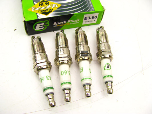 (4) E3 E3-60 Performance Spark Plug - 5/8'' Hex 0.708'' Reach 14mm Thread Diameter