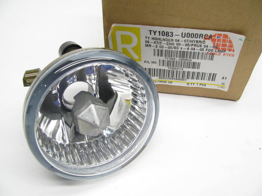 Eagle Eyes TY1083-U000RCA Right Side Fog Light Lamp For 2000-2009 Toyota Prius