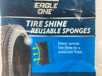5 PACKS -  EAGLE ONE E15010602 Tire Shine Sponges For Pro Automotive Detailing