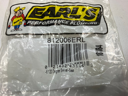 Earls 812006ERL 120 Deg. AN Hose End Fitting Size: -6AN