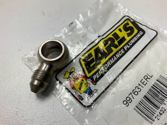 Earls 997631ERL Banjo Adapter,  -3AN Hole, 10mm Height .425'' Electroless Nickel
