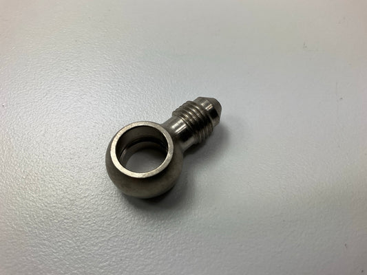Earls 997631ERL Banjo Adapter,  -3AN Hole, 10mm Height .425'' Electroless Nickel