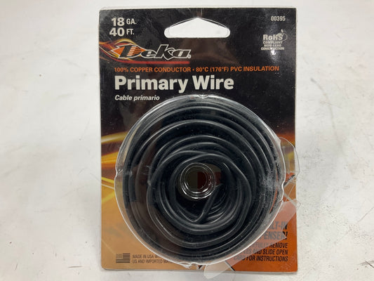 East Penn 00395 Automotive Primary Wire -  18 Gauge, 40 Feet, Black