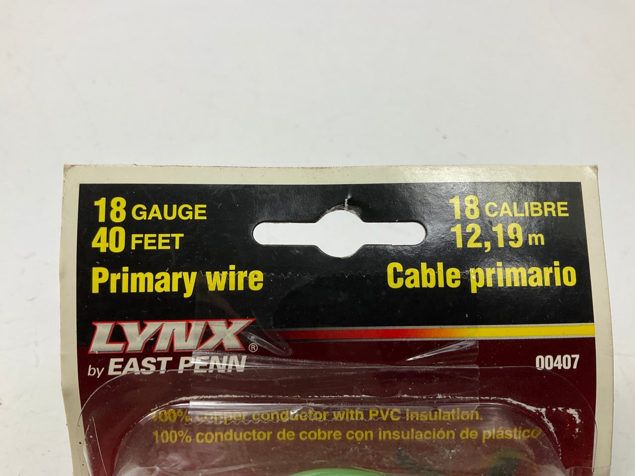 East Penn 00407 Primary Wire, 18 Gauge, Green, 40' Long