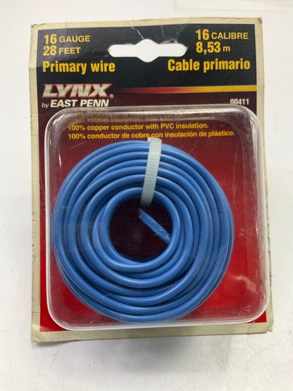 East Penn 00411 Automotive Primary Wire 16 Gauge, 20 Feet. - BLUE