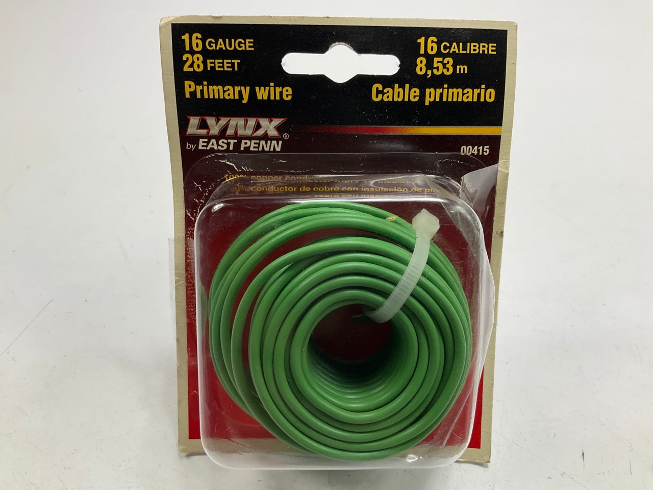 East Penn 00415 Automotive Primary Wire 16 Gauge, 28 Feet. - GREEN