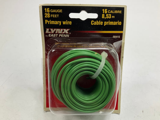 East Penn 00415 Automotive Primary Wire 16 Gauge, 28 Feet. - GREEN