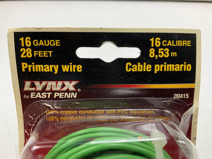 East Penn 00415 Automotive Primary Wire 16 Gauge, 28 Feet. - GREEN