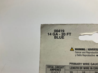 East Penn 00419 Automotive Primary Wire 14 Gauge, 20 Feet. - BLUE