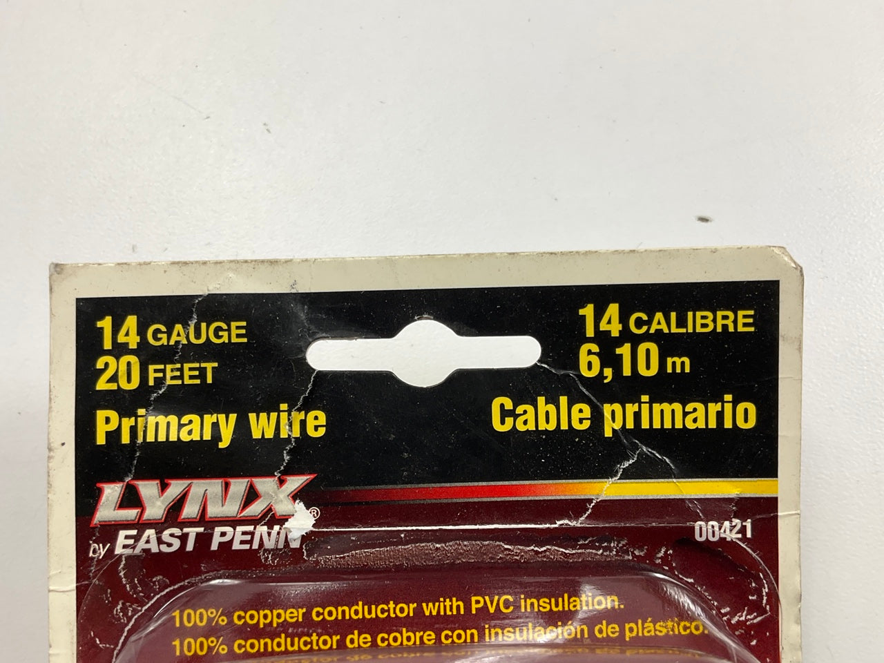 East Penn 00421 Primary Wire, 14 Gauge, White, 20' Long