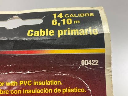 East Penn 00422 Primary, Wire, 14 Gauge, Black, 20' Long