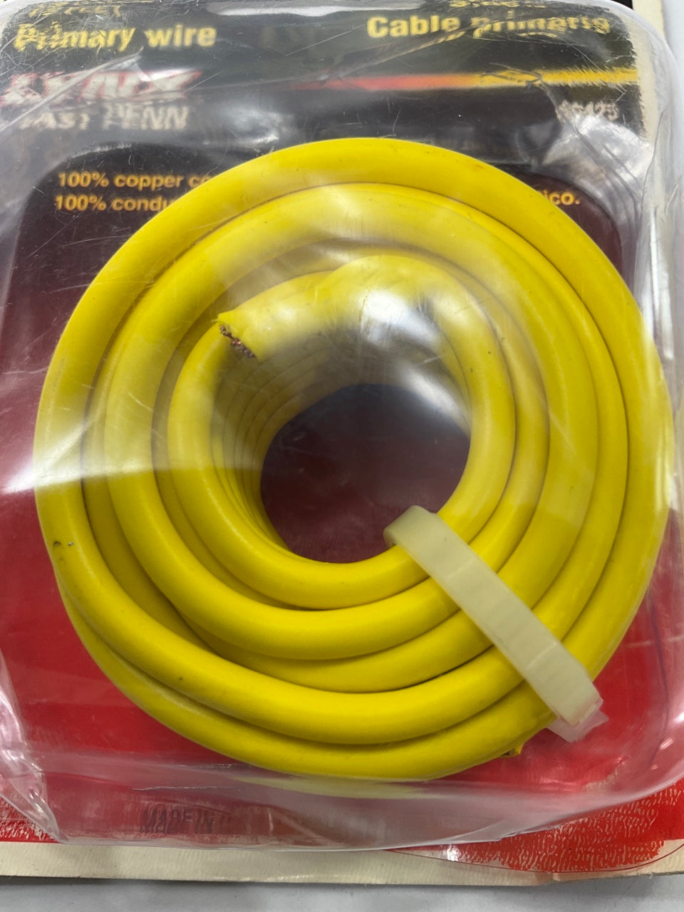 East Penn 00425 Automotive Primary Wire - 12 Feet, Yellow, 12 Gauge