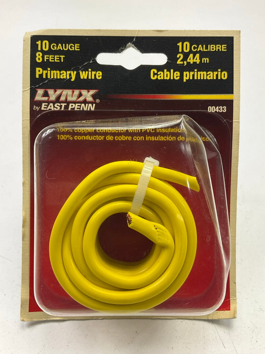 East Penn 00433 Primary Automotive Wire - 10 GAUGE, 8 FEET, YELLOW