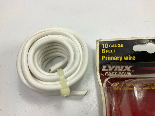 East Penn 00437 Primary Automotive Wire - 10 Gauge, 8 Feet, White - OPEN BOX