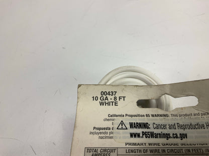 East Penn 00437 Primary Automotive Wire - 10 Gauge, 8 Feet, White - OPEN BOX