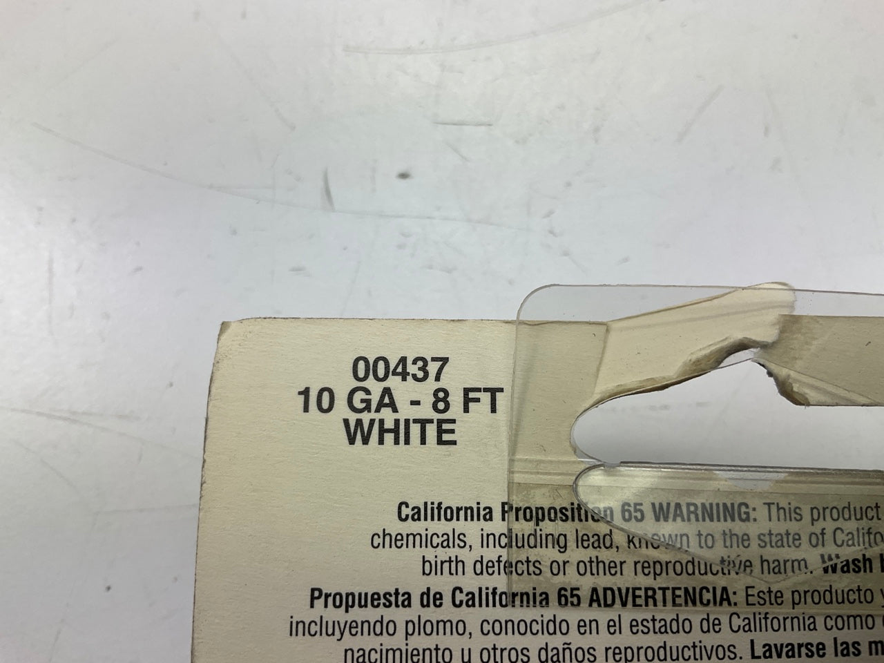 East Penn 00437 Primary Automotive Wire - 10 Gauge, 8 Feet, White