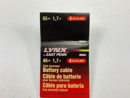 East Penn 00665 Side Terminal Battery Cable - 4 GAUGE, 65'' Long, Black