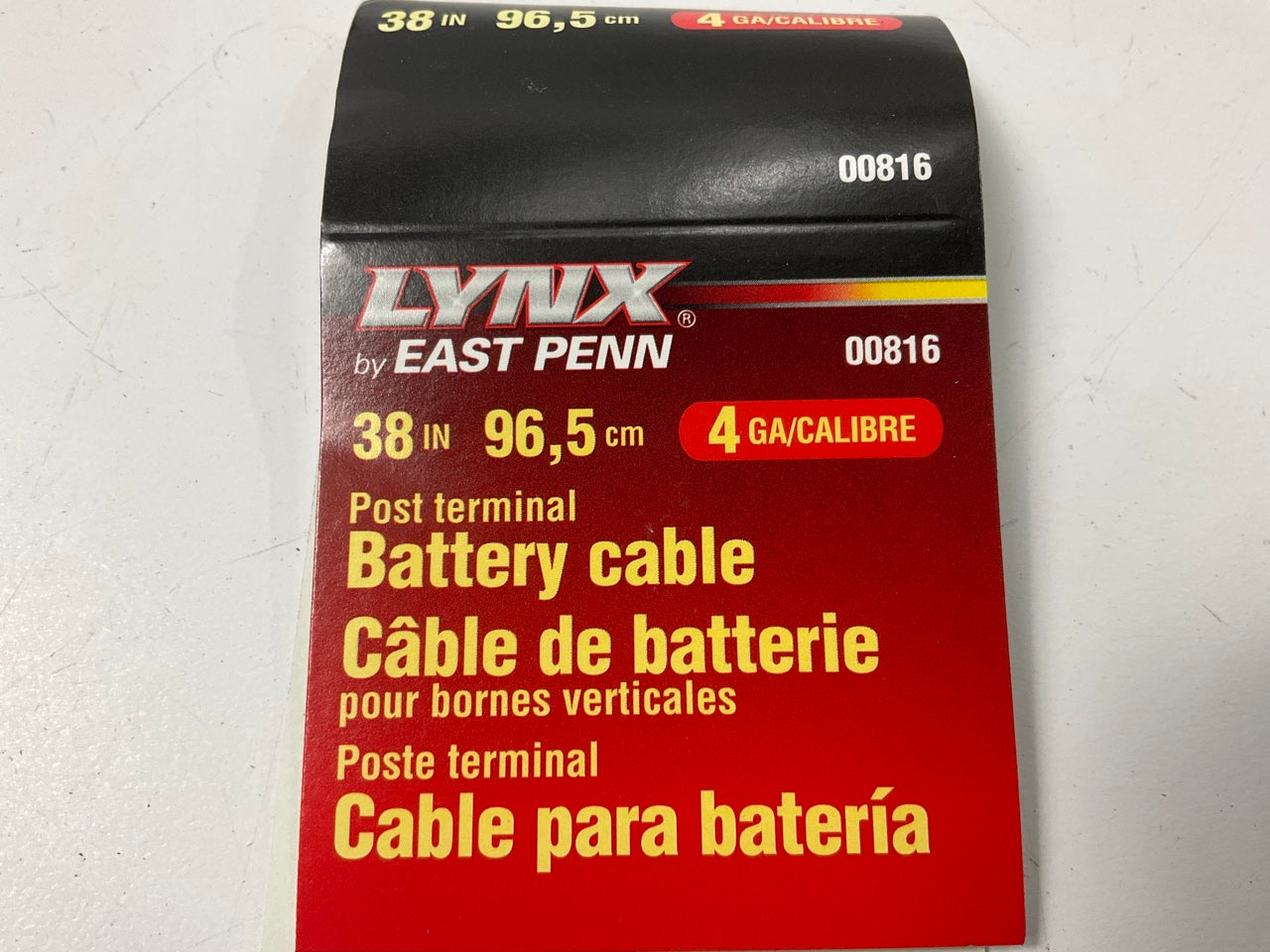 East Penn 00816 Battery Cable - 38'' Long, 4 Gauge, Black