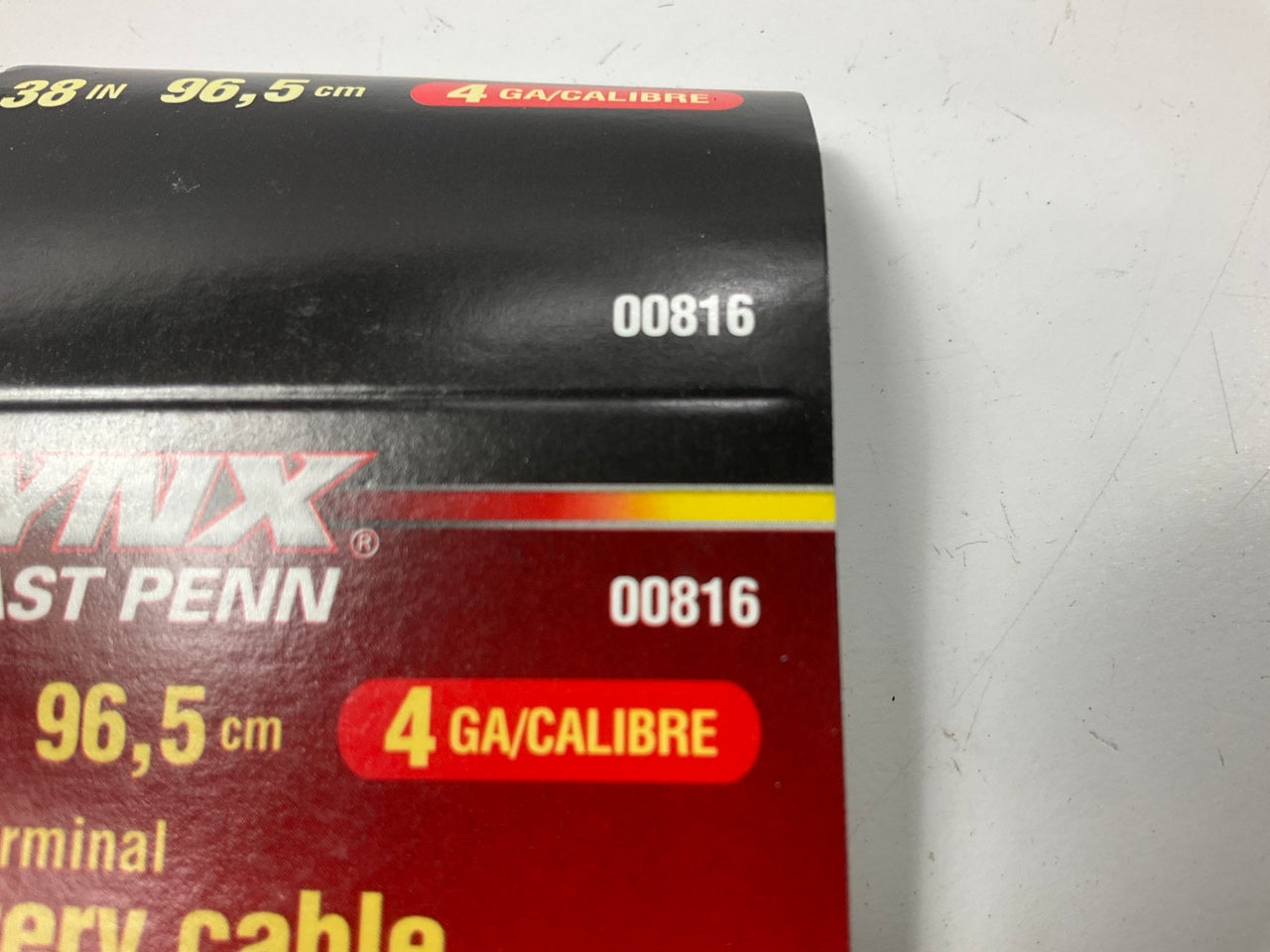 East Penn 00816 Battery Cable - 38'' Long, 4 Gauge, Black