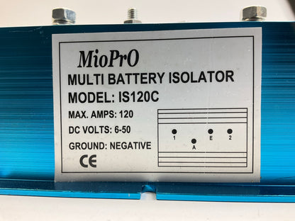 East Penn 04656 MioPro Multi Battery Isolator, 120 Apms 6-50 DC Volts Neg Ground
