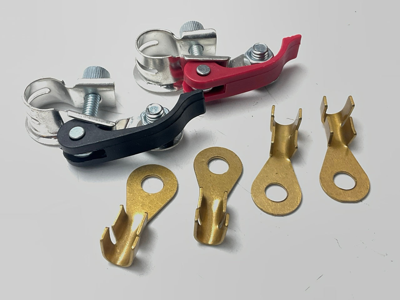 East Penn 07767 Top Post Quick Clamp Battery Terminals Set, Positive + Negative