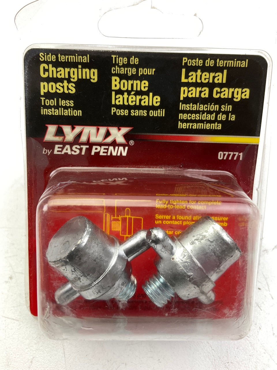 East Penn 07771 Side Terminal Charging Posts 3/8'' Stud Battery Terminal - 2 PACK