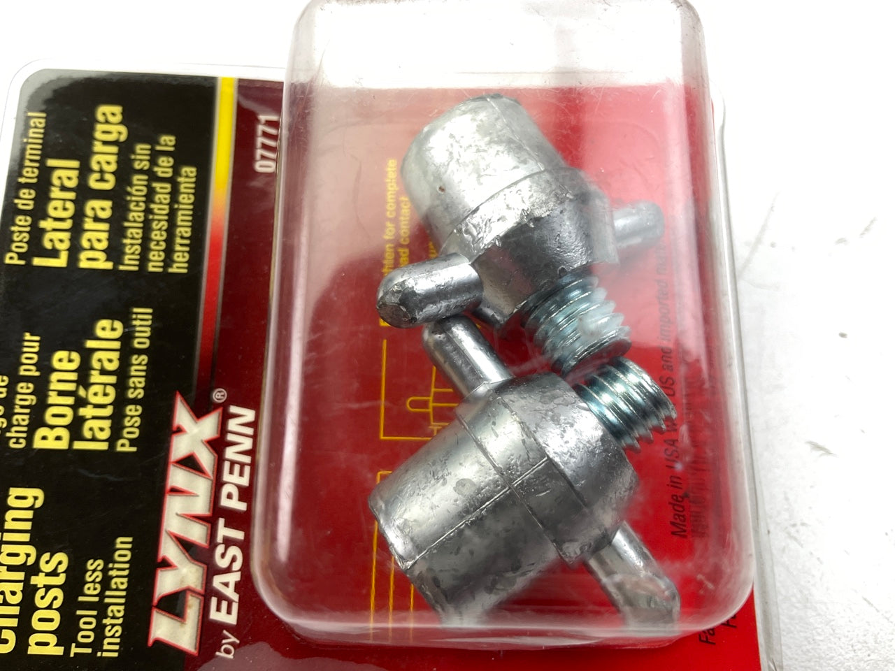 East Penn 07771 Side Terminal Charging Posts 3/8'' Stud Battery Terminal - 2 PACK